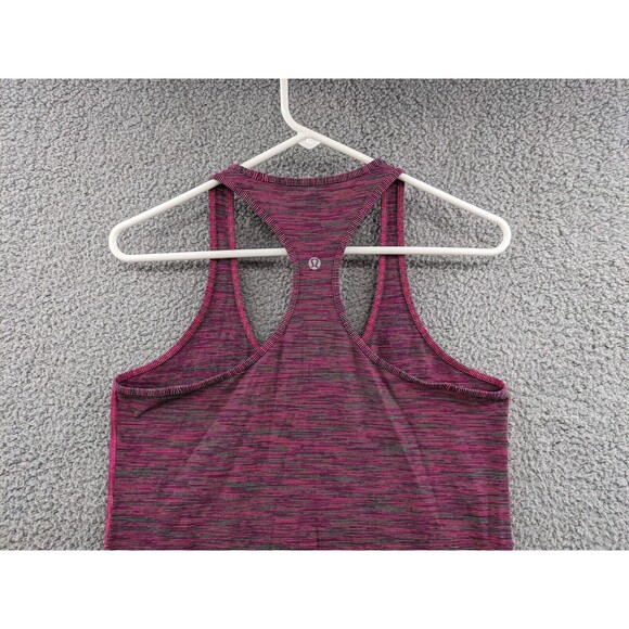 Lululemon Racerback Tank Top Womens Pink Multi Colored Striped sz Small - Picture 7 of 9